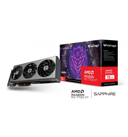 Видеокарта Sapphire NITRO+ Radeon RX 7700 XT / 12GB / GDDR6 / 192bit