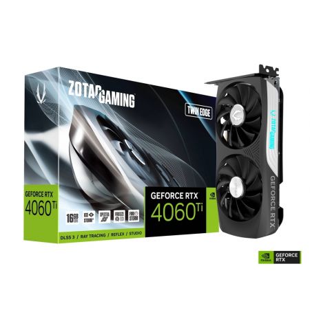 Видеокарта ZOTAC GeForce RTX 4060 Ti / 16GB / GDDR6 / 128bit