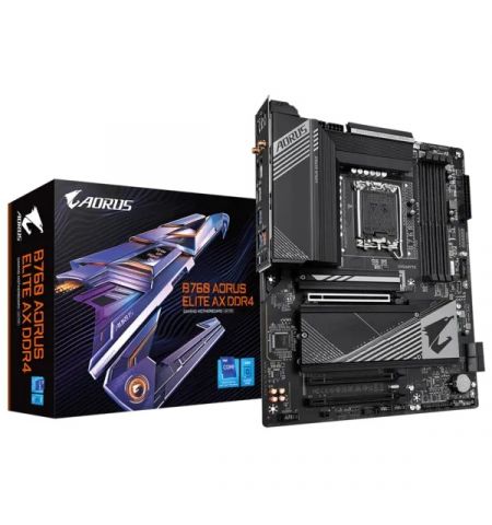 Материнская плата GIGABYTE B760 AORUS ELITE AX DDR4 / 1700 / B760 / DDR4 / ATX