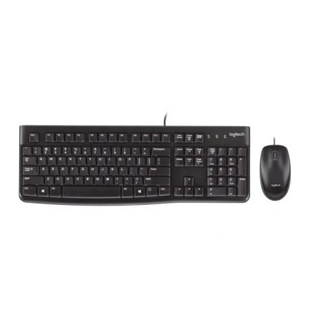 Клавиатура и мышка Logitech MK120, Black