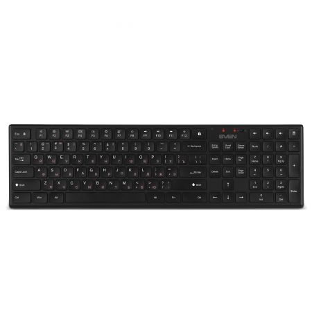 Беспроводная Клавиатура SVEN KB-C2550W, Black Беспроводная Клавиатура SVEN KB-C2550W, Black