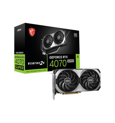 Видеокарта MSI GeForce RTX 4070 SUPER 12G VENTUS 2X OC / 12GB / GDDR6X / 192bit