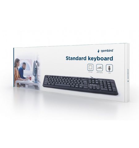 Клавиатура Gembird KB-U-103-UA, USB, Black Клавиатура Gembird KB-U-103-UA, USB, Black