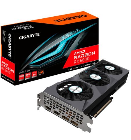 Видеокарта GIGABYTE Radeon RX 6600 EAGLE/ 8GB / GDDR6 / 128Bit