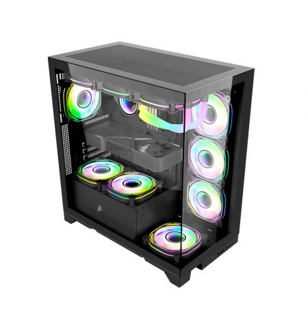 Игровой корпус 1STPLAYER Mi8 / no PSU / Side-Window / 7x120mm / ATX / Black Игровой корпус 1STPLAYER Mi8 / no PSU / Side-Window / 7x120mm / ATX / Black
