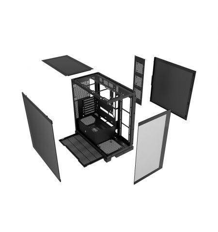 Игровой корпус 1STPLAYER Mi8 / no PSU / Side-Window / 7x120mm / ATX / Black Игровой корпус 1STPLAYER Mi8 / no PSU / Side-Window / 7x120mm / ATX / Black