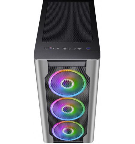 Корпус 1STPLAYER DX / no PSU / Side-Window / 4x140mm / EATX / Silver Корпус 1STPLAYER DX / no PSU / Side-Window / 4x140mm / EATX / Silver