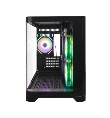 Игровой корпус 1STPLAYER UV5 / no PSU / Side-Window / 3x120mm / mATX / Black Игровой корпус 1STPLAYER UV5 / no PSU / Side-Window / 3x120mm / mATX / Black