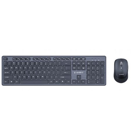 Беспроводная клавиатура и мышь Gembird KBS-WCH-04-RU, Black