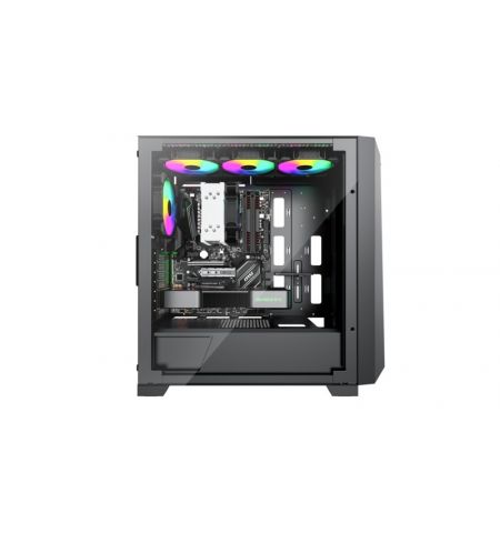 Корпус XILENCE Xilent X | XG151 / w/oPSU / with Tempered Glass Side Panel / 3x ARGB 120mm + 1x120mm / ATX / Black Корпус XILENCE Xilent X | XG151 / w/oPSU / with Tempered Glass Side Panel / 3x ARGB 120mm + 1x120mm / ATX / Black