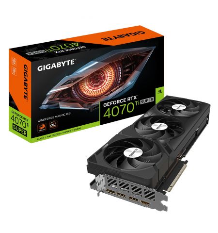 Видеокарта Gigabyte GeForce RTX 4070 Ti SUPER WINDFORCE OC 16G/ 16GB / GDDR6X / 256bit