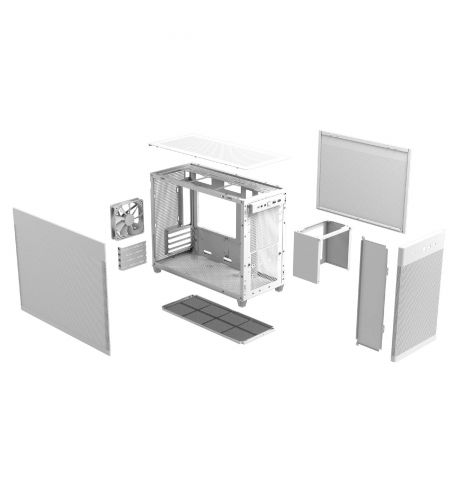 Корпус ASUS  PRIME AP201 MESH WHITE  / w/oPSU / 1x120mm / mATX / White Корпус ASUS  PRIME AP201 MESH WHITE  / w/oPSU / 1x120mm / mATX / White