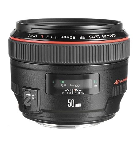 Prime Lens Canon EF 50 mm f/1.2L USM (1257B005)