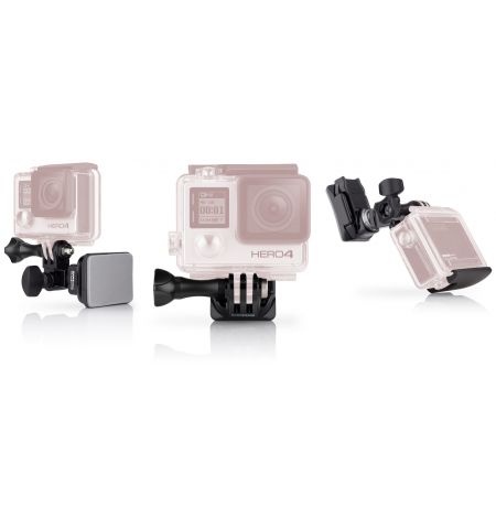 GoPro Helmet Front + Side Mount -to attach GoPro to the front or side of helmets, compatible with HERO7 Black, HERO6 Black, HERO5 Black, HERO5 Session, HERO Session, HERO4 Black, HERO4 Silver