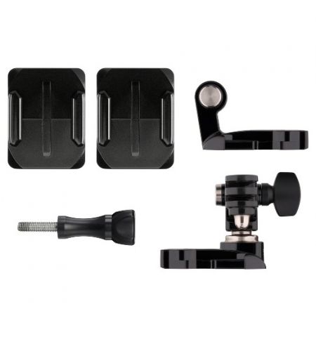 GoPro Helmet Front + Side Mount -to attach GoPro to the front or side of helmets, compatible with HERO7 Black, HERO6 Black, HERO5 Black, HERO5 Session, HERO Session, HERO4 Black, HERO4 Silver