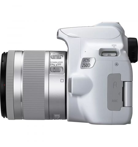 DSLR Camera CANON EOS 250D 18-55 f/3.5-5.6 IS STM White (3458C003)