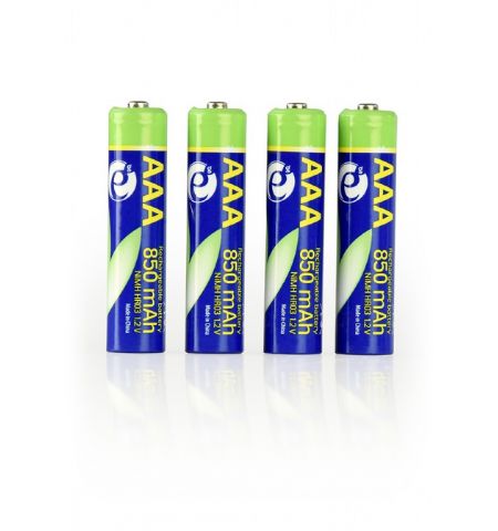 EnerGenie EG-BA-AAA8R4-01 Ni-MH Rechargeable AAA instant batteries (ready-to-use), 850mAh, 4pcs blister pack