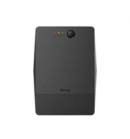TRUST Back-UPS Paxxon 1000VA/600W, AVR, 4 x CEE 7/7 Schuko (all 4 Battery Backup + Surge Protected), LED indicators, 2 minutes of runtime at 450W capacity load, USB connection and downloadable PC software
