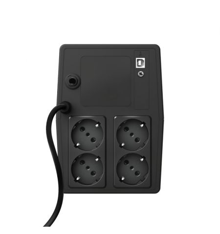 TRUST Back-UPS Paxxon 1000VA/600W, AVR, 4 x CEE 7/7 Schuko (all 4 Battery Backup + Surge Protected), LED indicators, 2 minutes of runtime at 450W capacity load, USB connection and downloadable PC software