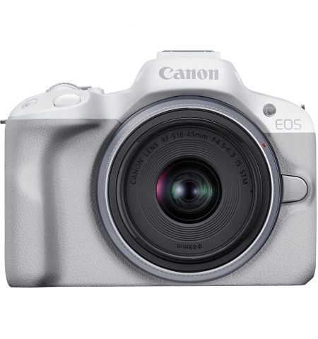 Безерккальная камера CANON EOS R50 + RF-S 18-45 f/4.5-6.3 IS STM White  (5812C030)