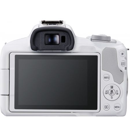 Безерккальная камера CANON EOS R50 + RF-S 18-45 f/4.5-6.3 IS STM White  (5812C030) Безерккальная камера CANON EOS R50 + RF-S 18-45 f/4.5-6.3 IS STM White  (5812C030)