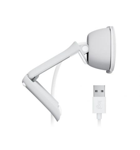 Веб-камера Logitech Brio 100 / 1080p/30fps / privacy shutter / mic / USB-A / Off-White