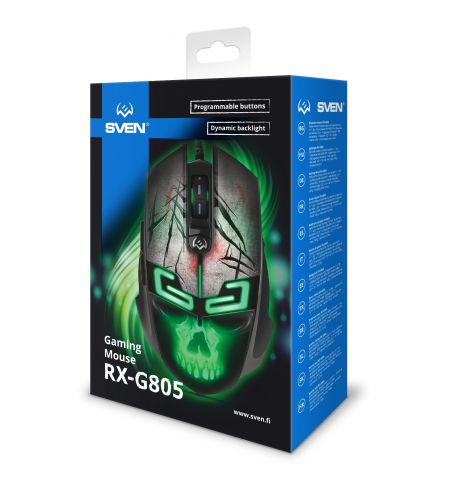 Игровая мышь SVEN RX-G805 / 8000dpi / USB / Black Игровая мышь SVEN RX-G805 / 8000dpi / USB / Black