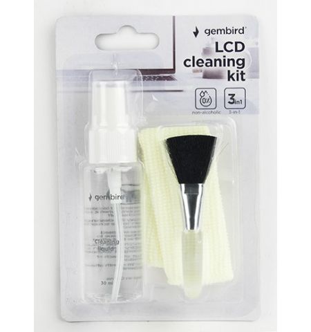 3-в-1 Набор для чистки ЖК-дисплея Gembird CK-LCD-04