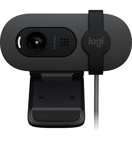 Веб-камера Logitech Brio 100 / 1080p/30fps / privacy shutter / mic / USB-A / Graphit
