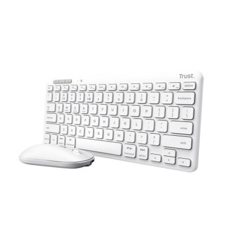 Беспроводная клавиатура и мышьTrust  Lyra Multi-Device / BT5.0 / White Беспроводная клавиатура и мышьTrust  Lyra Multi-Device / BT5.0 / White