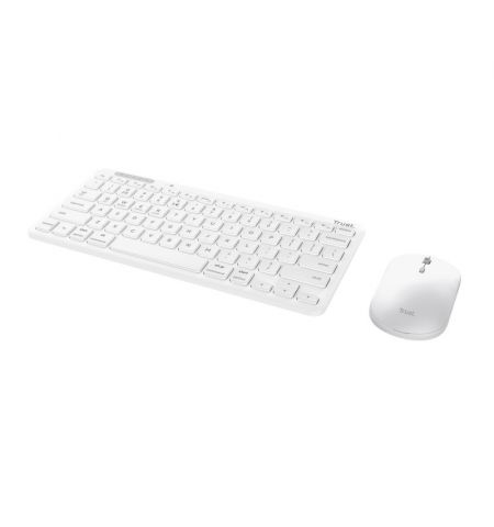 Беспроводная клавиатура и мышьTrust  Lyra Multi-Device / BT5.0 / White Беспроводная клавиатура и мышьTrust  Lyra Multi-Device / BT5.0 / White