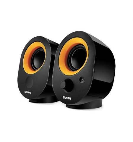 SVEN 316 Black (USB),  2.0 / 2x2W RMS, USB power supply, 1.7”
