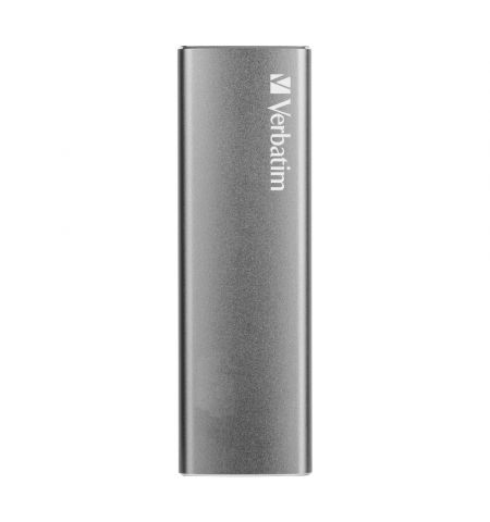 M.2 External SSD 240GB  Verbatim Vx500 USB 3.1 Gen 2, Sequential Read/Write: up to 500/430 MB/s, Windows®, Mac, PS4 and Xbox One compatible, Light, Portable, Durable, Ultra-compact aluminum housing, Low power consumption