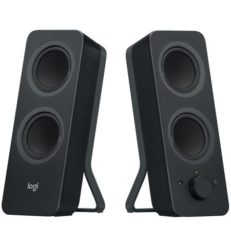 Logitech Z207 Bluetooth Speakers 2.0 ( RMS 5W, 2x2.5W), Stereo headphone jack, Black