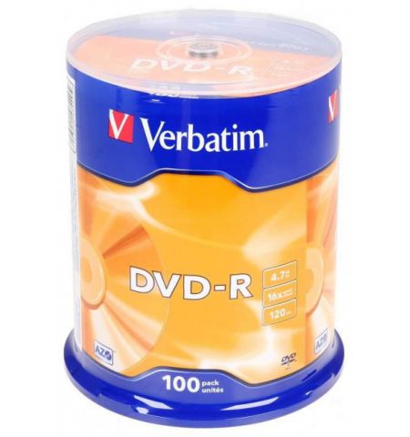 Verbatim DataLifePlus DVD-R AZO 4.7GB 16X MATT SILVER SURFAC - Spindle 100pcs.