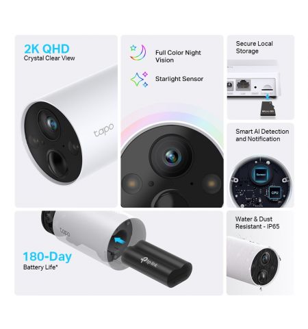 Умная камера TP-LINK Tapo C420S1, White