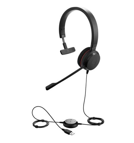 Наушники Jabra Evolve 20 MS / Noise cancelling microphone / USB / Black