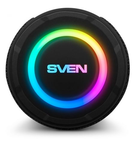 Колонка Портативная SVEN PS-160, Black / 12W / Bluetooth / FM / USB / microSD / 1200mA*h