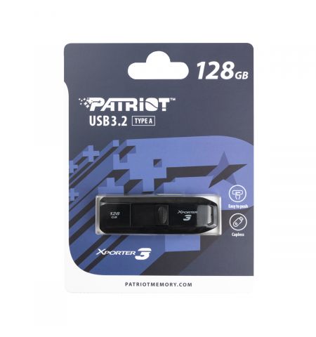 Флеш-накопитель USB Patriot Xporter 3, Black / USB3.2 / 128ГБ