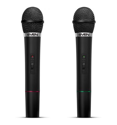 Два беспроводных микрофона для караоке SVEN MK-715 / Wireless / Black