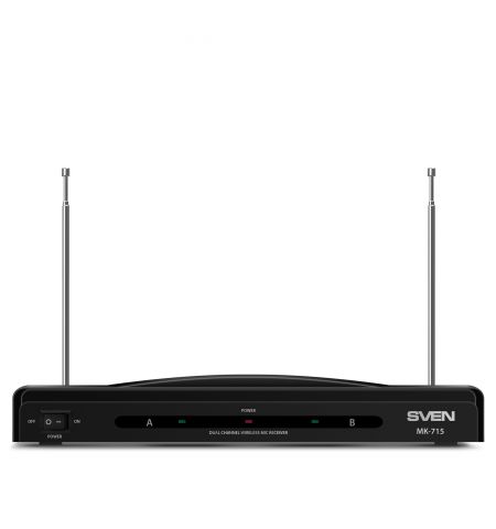 Два беспроводных микрофона для караоке SVEN MK-715 / Wireless / Black