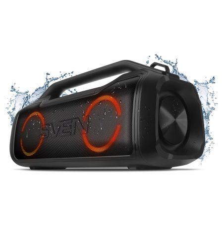 Портативная Колонка SVEN PS-390 Black / 50W / Bluetooth / FM tuner / USB / microSD / TWS