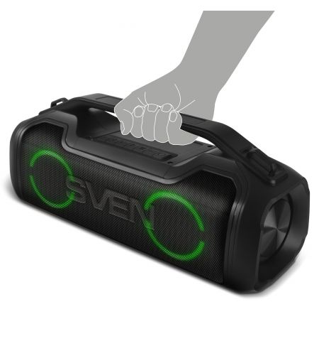 Портативная Колонка SVEN PS-390 Black / 50W / Bluetooth / FM tuner / USB / microSD / TWS