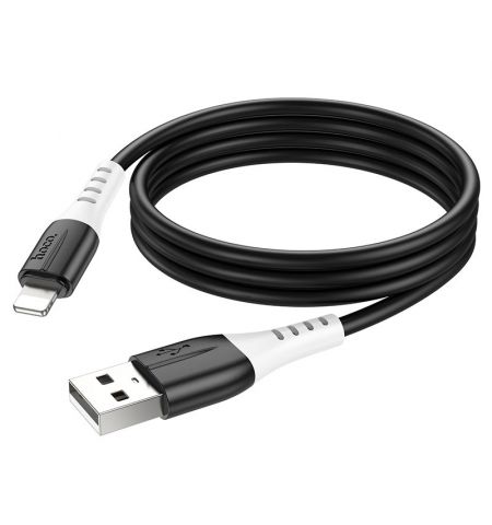 Кабель USB на USB-C Lightning  HOCO  X82 / 1m / Silicone / up to 2.4A / Black