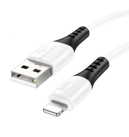 Кабель USB на USB-C Lightning HOCO X82 / 1m / Silicone / up to 2.4A / White