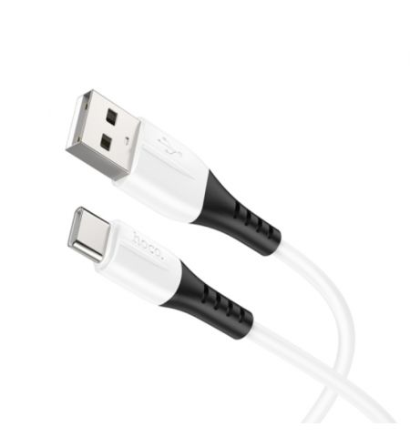 Кабель USB на USB-C HOCO  X82 / 1m / Silicone / up to 3A / White