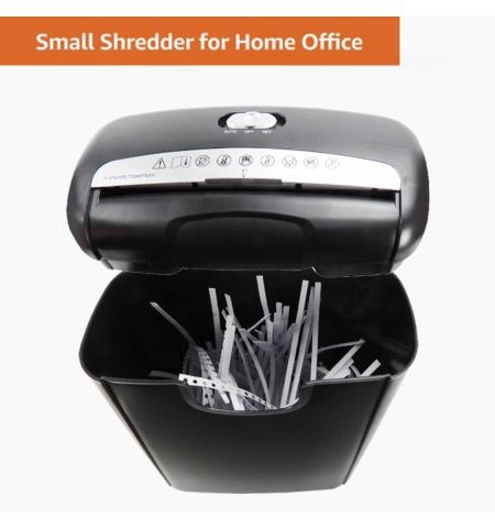 Шредер Qsmile P4 601C/ P-2/ 6 sheets 80g/m / 10L/ Grey