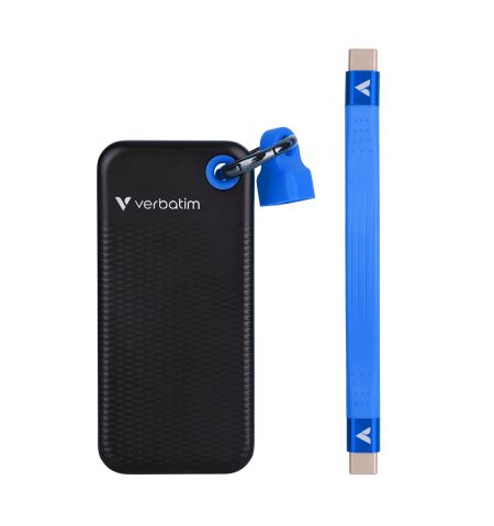 M.2 Внешний SSD Verbatim Pocket / 1TB / USB 3.2 Gen 2 / Black/Blue