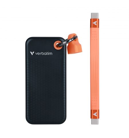 M.2 Внешний SSD Verbatim Pocket / 1TB / USB 3.2 Gen 2 / Black/Orange