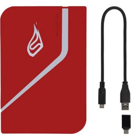 2.5” Внешний игровой SSD Verbatim Surefire PyroDrive / 1TB / USB 3.2 Gen1 / Red